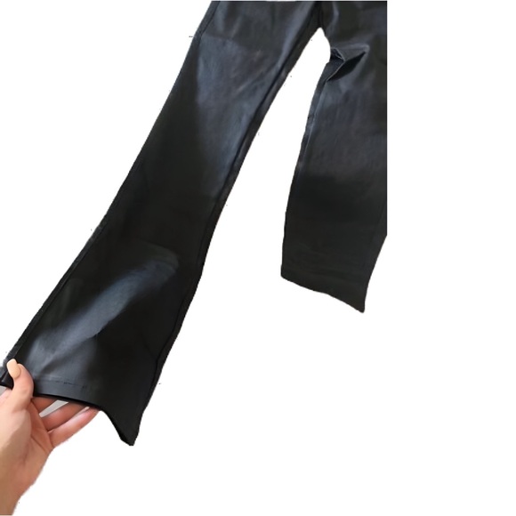 NWT SHEIN Apperloth High-Waisted Leather Bootcut Flare Leg Pants — Black, XS - Picture 11 of 12
